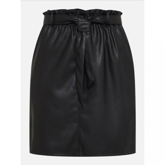 Jupe en simili 'paper bag' Only