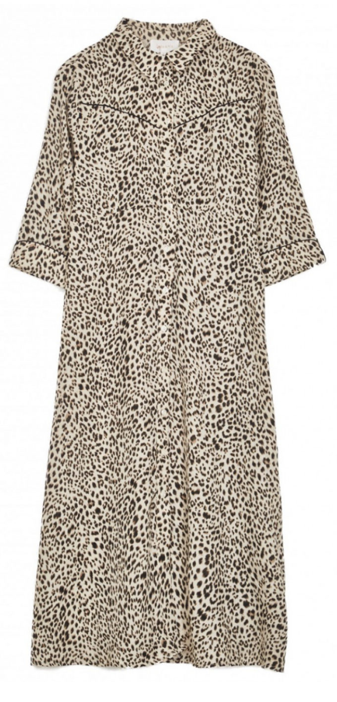 Maxi-jurk met luipaardprint