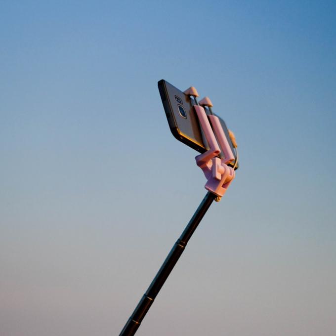 8. Rock de selfiestick