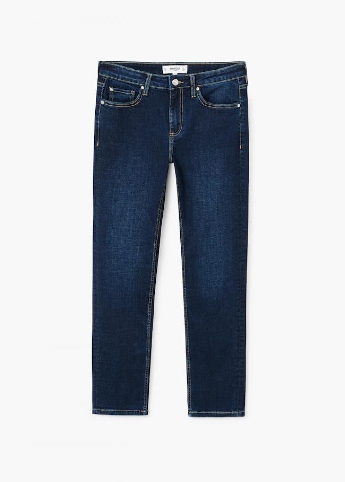Donkere jeans met rechte pijp