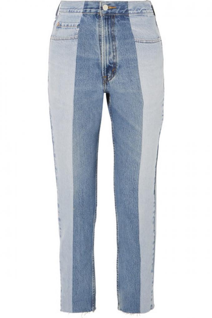 Hoge taille jeans in twee kleuren