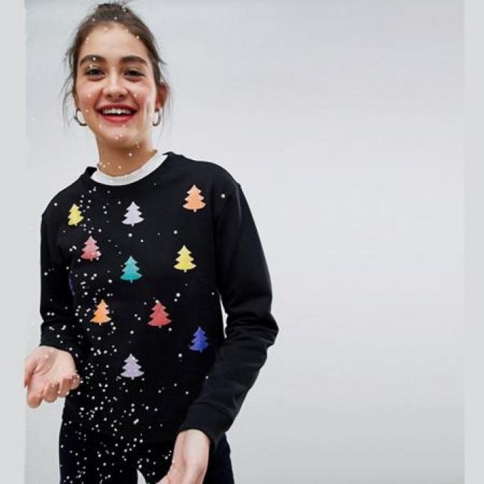 Kleurrijke kerstboompjes