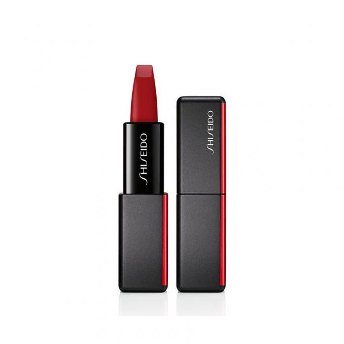 Modern Matte Powder Lipstick van Shiseido in de kleur '516 Exotic Red': 8,5/10