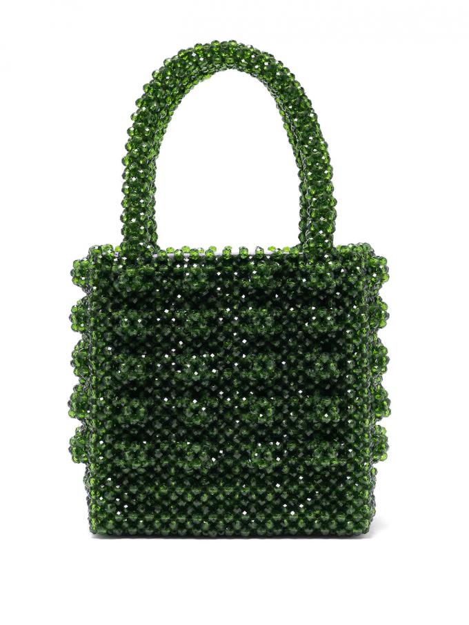Beaded bag met emerald kralen