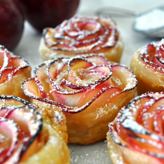 Dessert n°3 : Bouquet de rose aux pommes