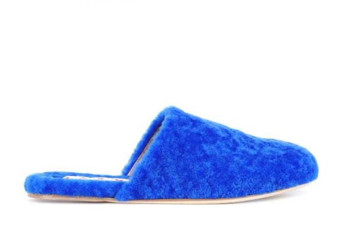Trend 3: Marni fur flat in kobaltblauw