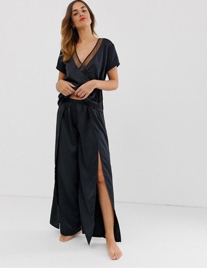 Pyjama avec pantalon fendu - Bluebella via Asos