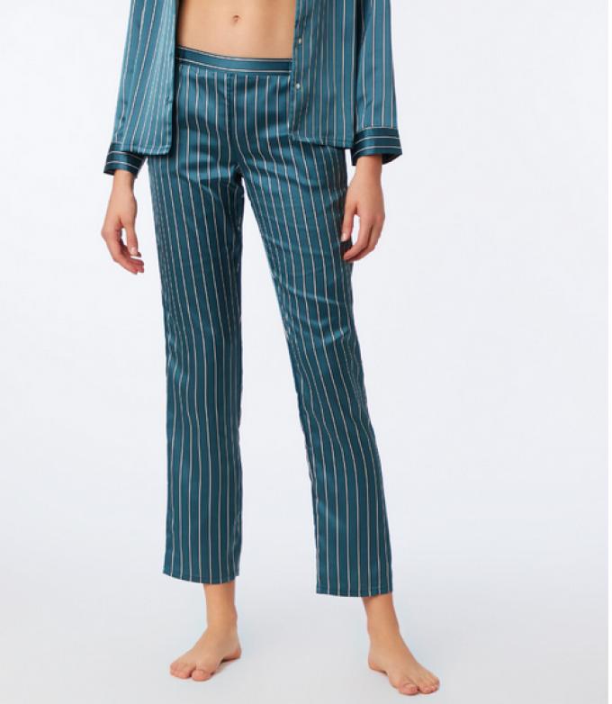 Pantalon satiné à rayures - Etam