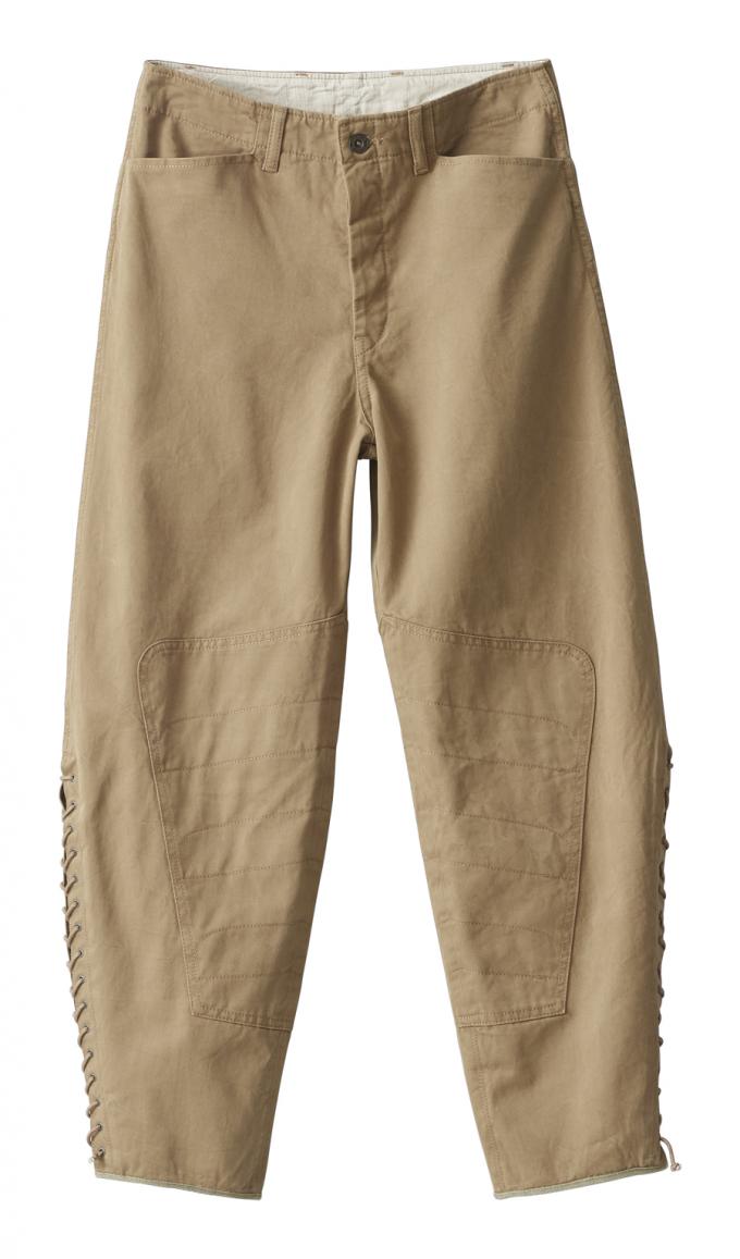 H&M Studio S/S 19 Beige safari-broek met stiksels