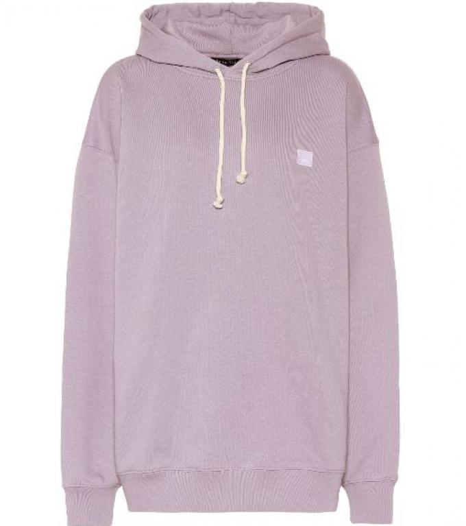 Oversized paarse hoodie met kap