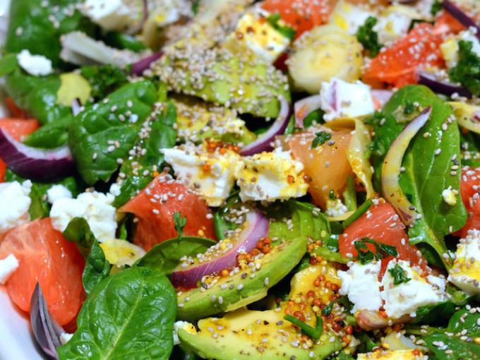 Salade de fruits, légumes et chia
