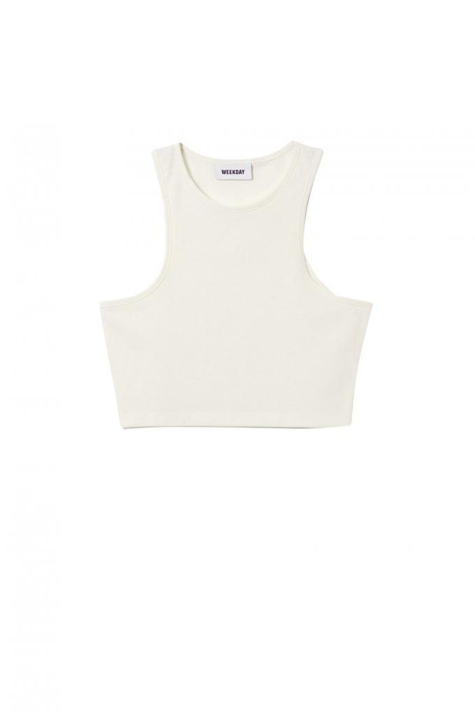 Witte crop top