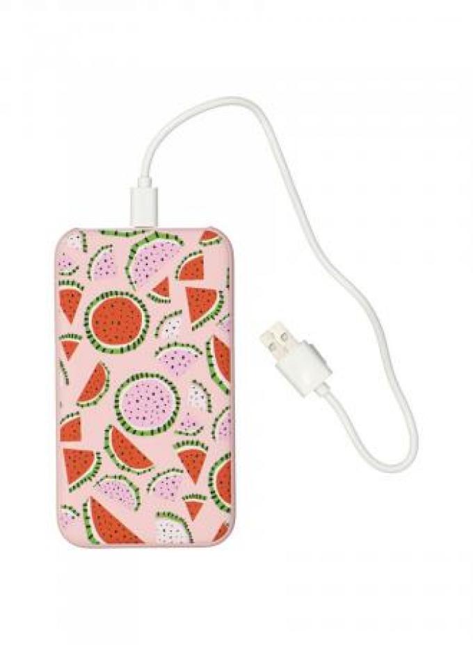Powerbank met watermeloenmotief (5000 mAh)