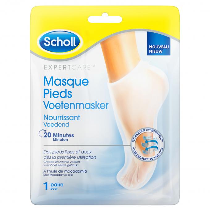 Voedend voetenmasker van Scholl Expert Care