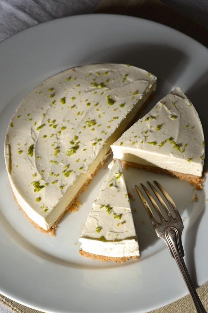 Le cheesecake au citron vert sans cuisson