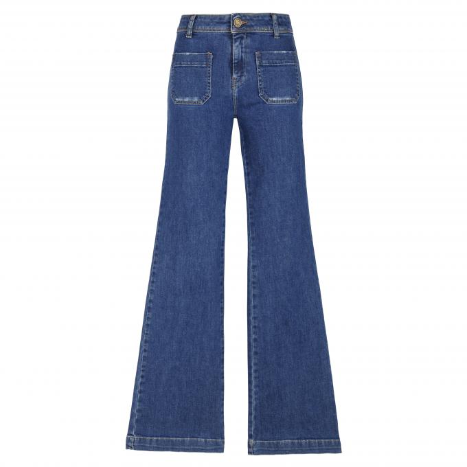 Jeans met olifantenpijpen