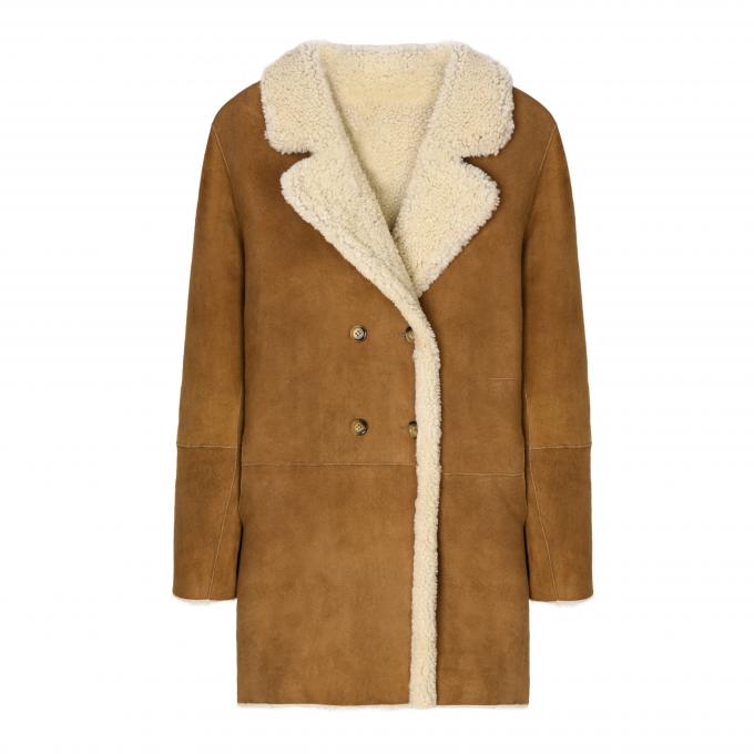 Winterjas met shearling voering