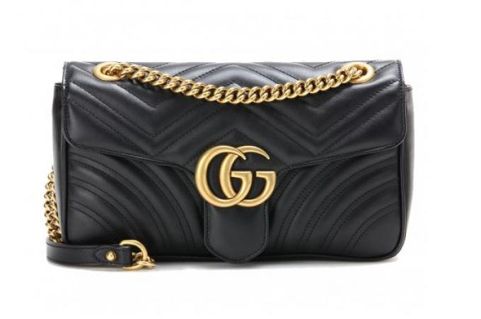 Gucci Marmont tas in zwart leder (€1.690)