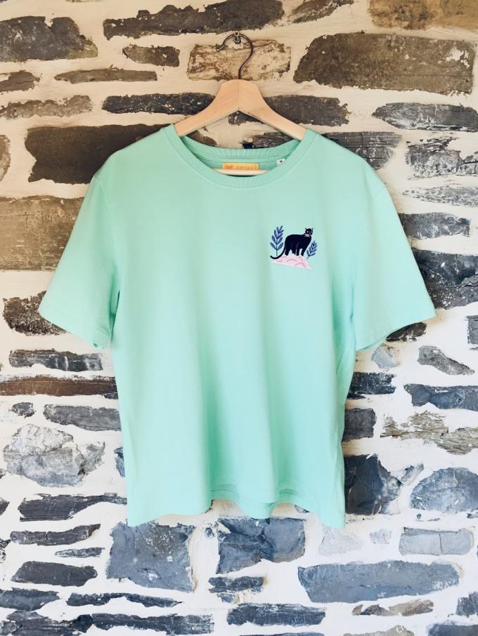 T-Shirt Panthère Vert