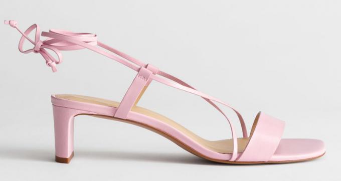 Bindbare sandaal in roze