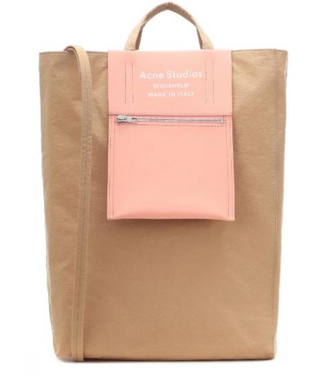 Paper XXL bag met roze label