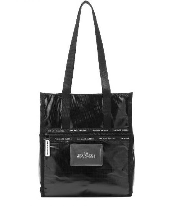 XL-tote in zwart met PVC