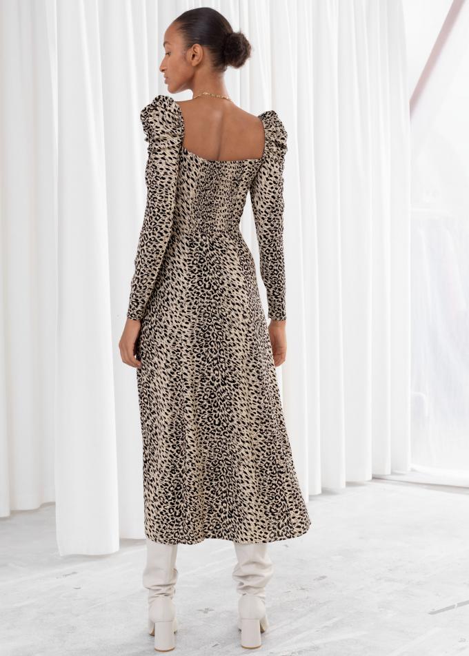 Maxi jurk luipaard