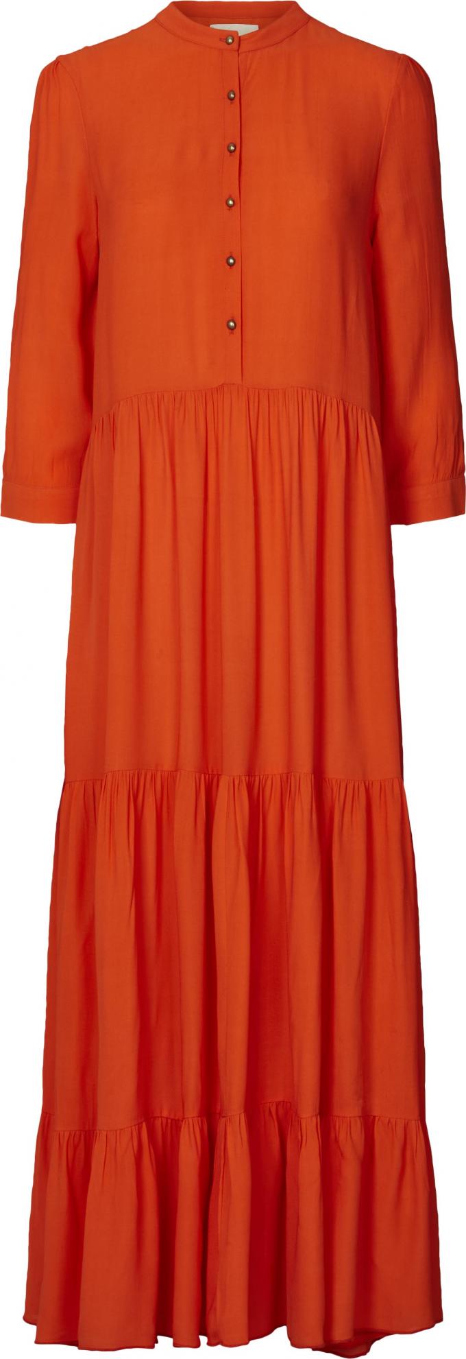 Oranje maxi-jurk