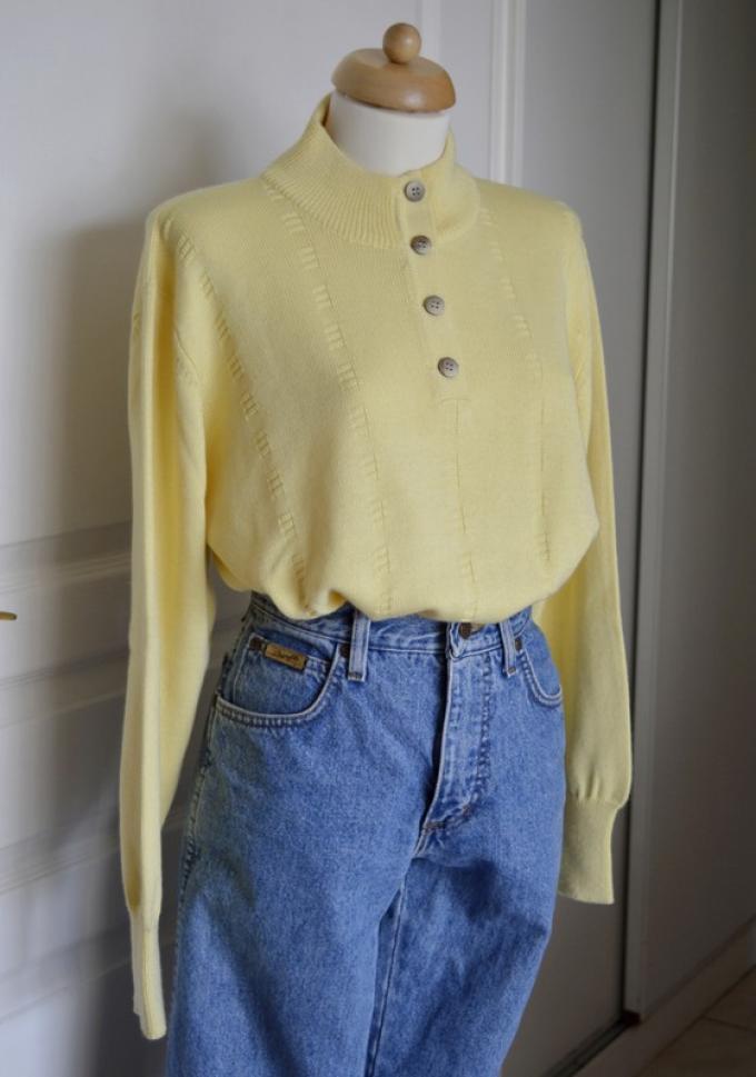 Vintage top in geel