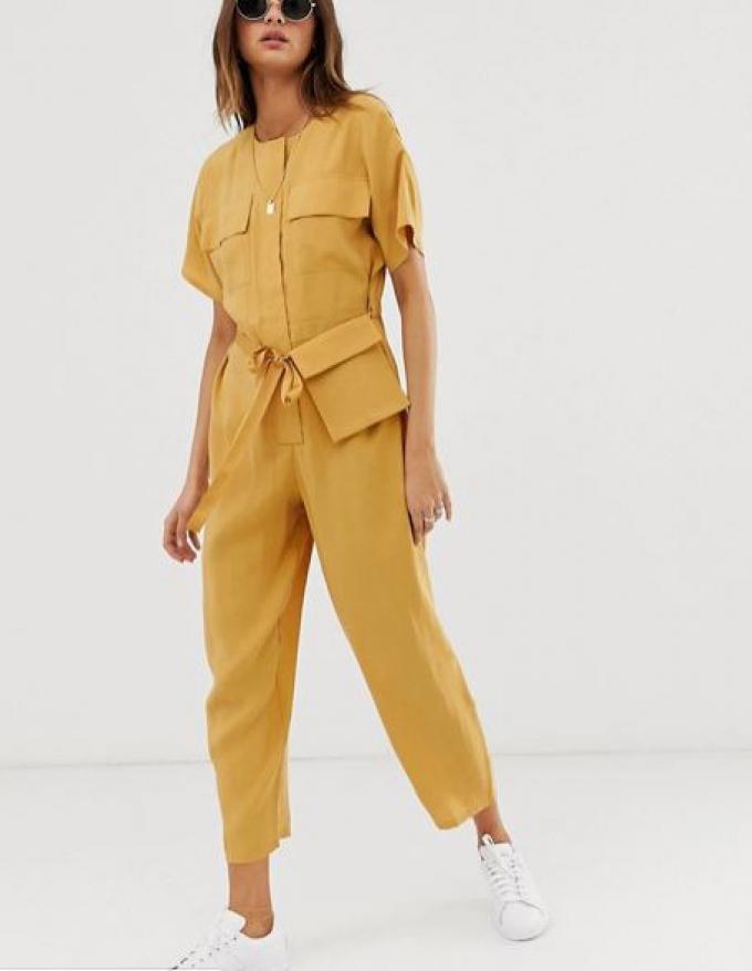 Jumpsuit in boter