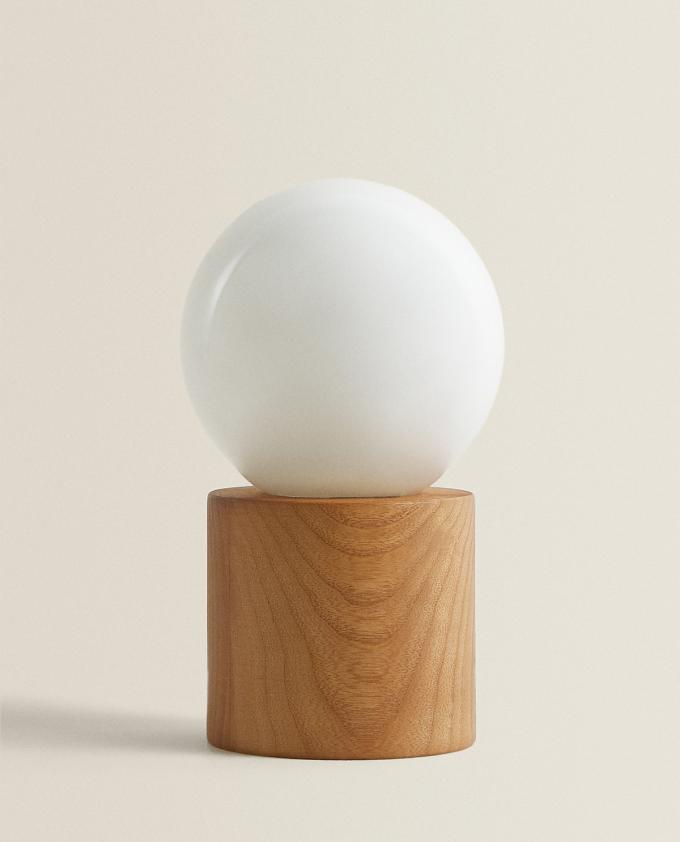 Lampe avec base en bois - Zara Home
