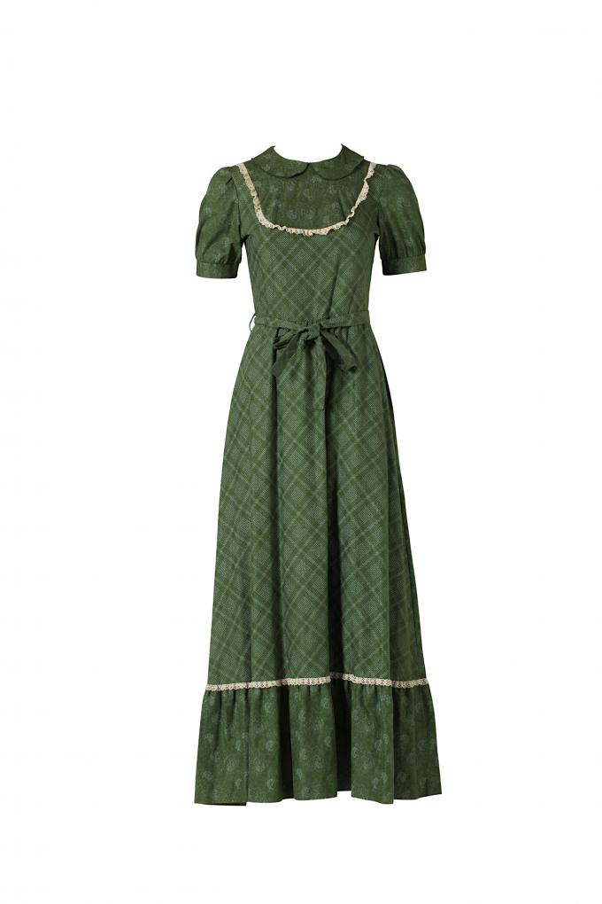 Groene prairie jurk