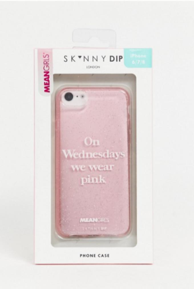 iPhonehoesje met opschrift 'On Wednesdays we wear pink'