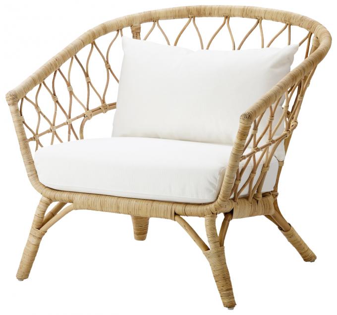 Un fauteuil en rotin, pour dévorer son bouquin