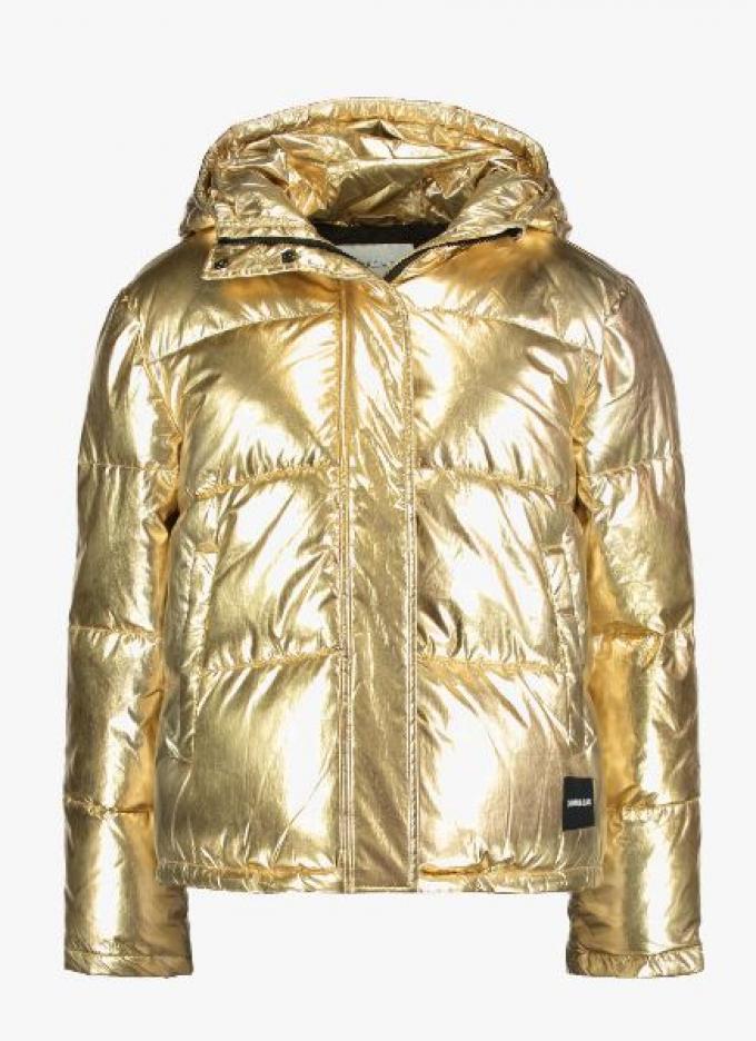 Gouden puffer jacket