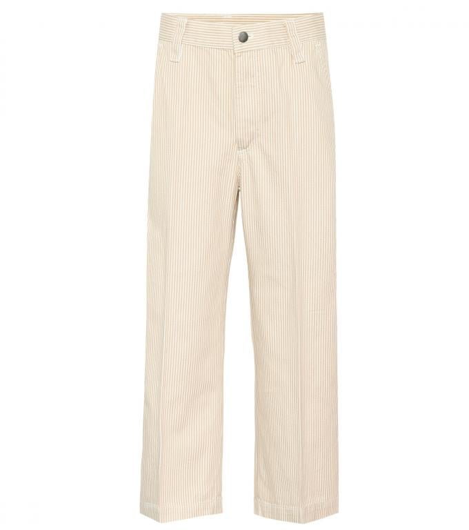 Cropped straight-leg broek in floer