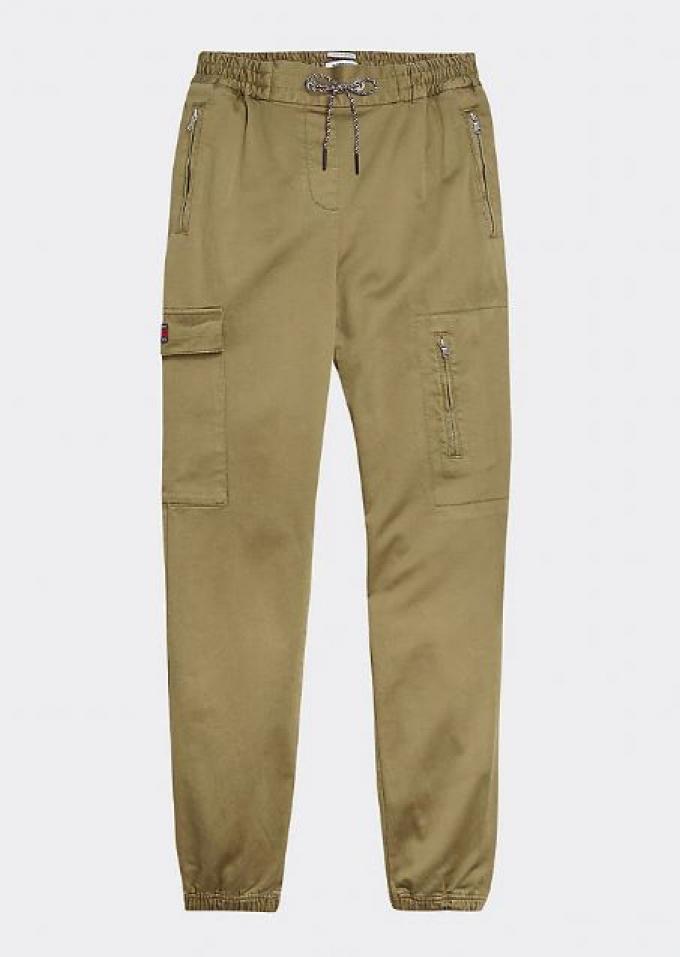 Safari-like pantalon in kaki-groen