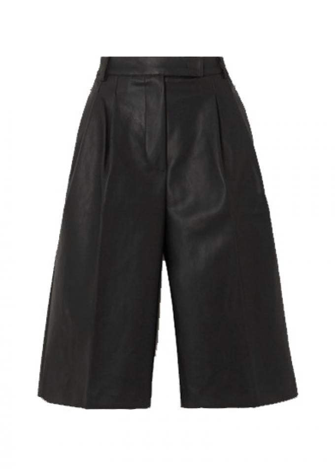 Zwarte culotte uit nepleer