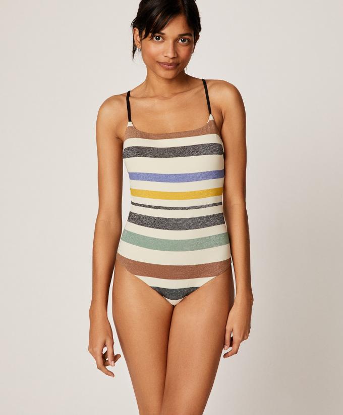 Maillot de bain à rayures