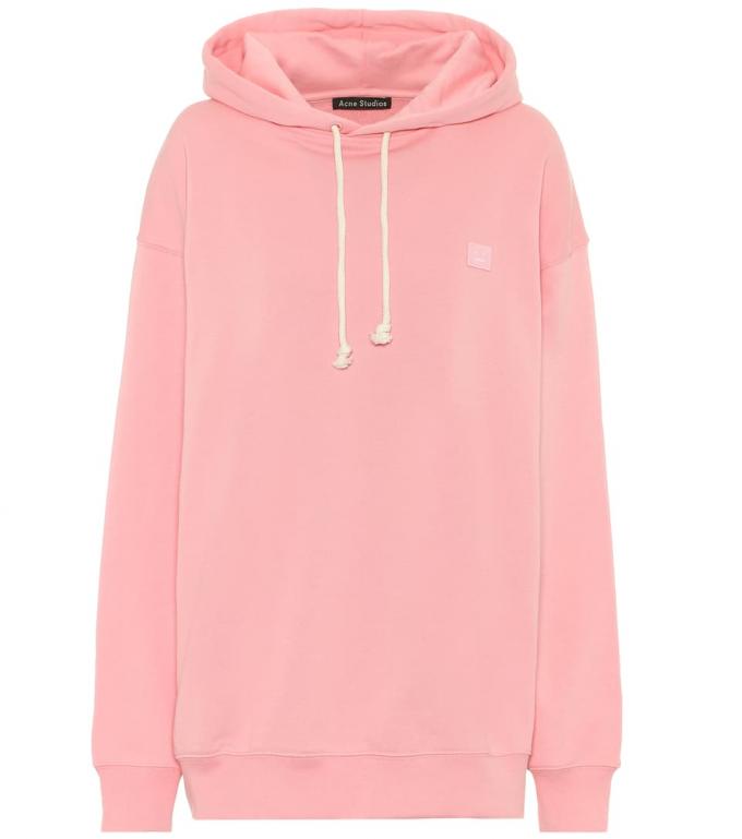 Roze hoodie met kap