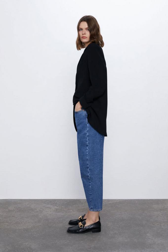 Cropped slouchy jeans