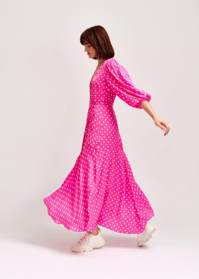 Maxi-jurken met polkadots