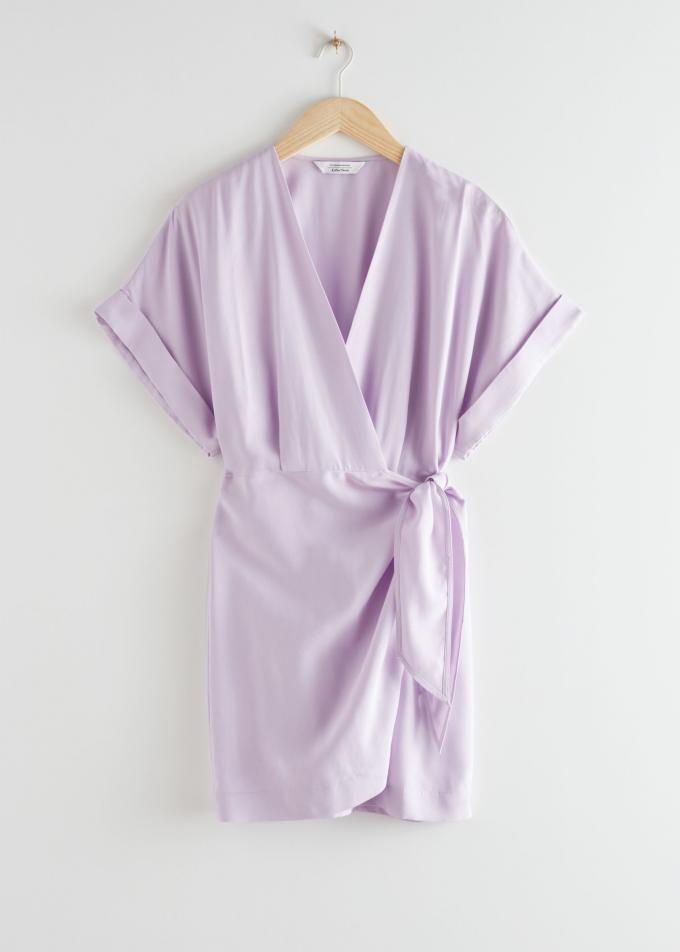 Robe portefeuille lilas