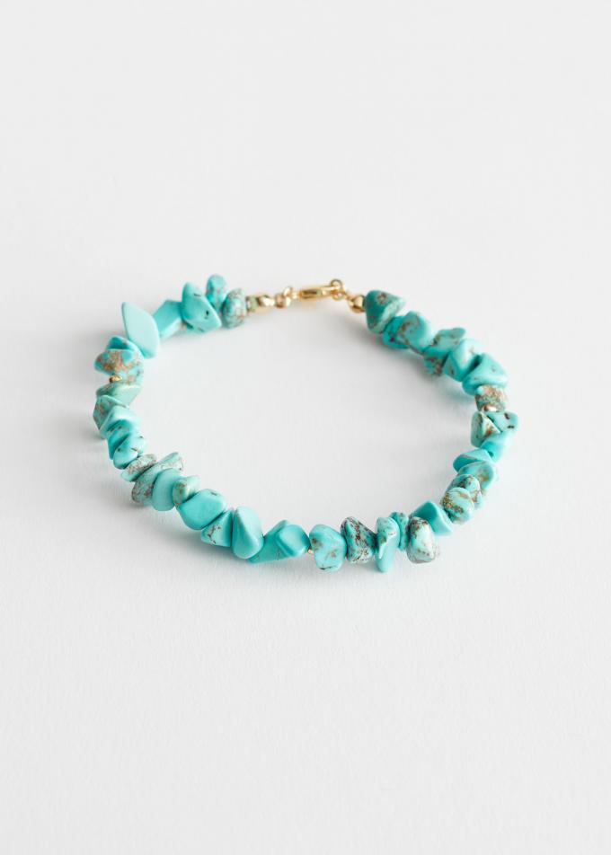 Bracelet en pierres turquoise