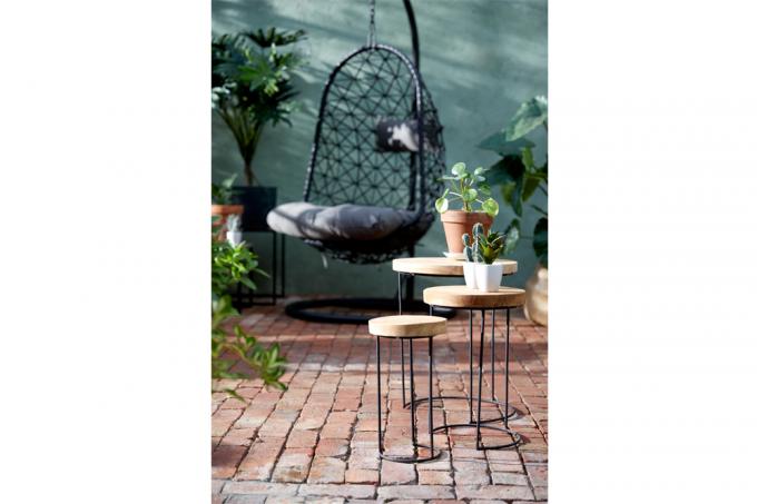 Set van 3 bijzettafels