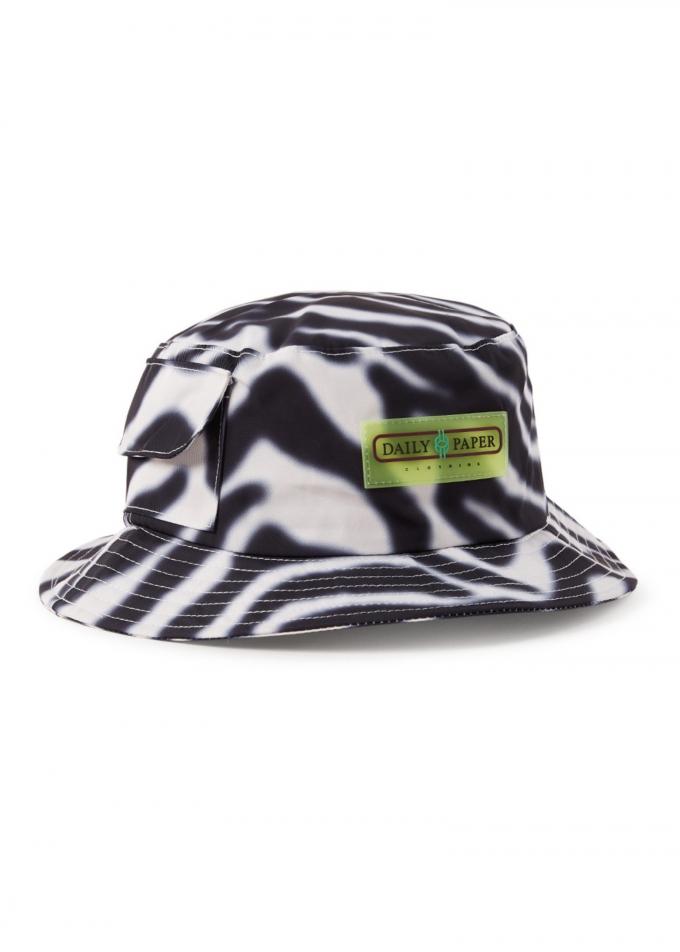 Bucket hoed met zebraprint