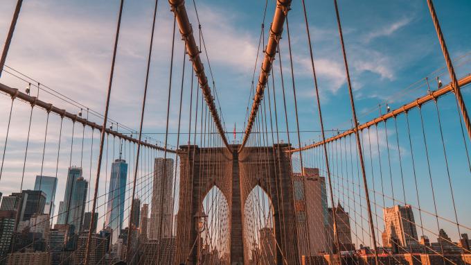 Brooklyn Bridge, New York, Etats-Unis