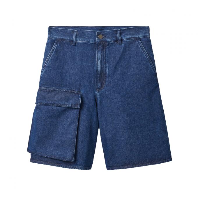 Denim short uit organisch katoen