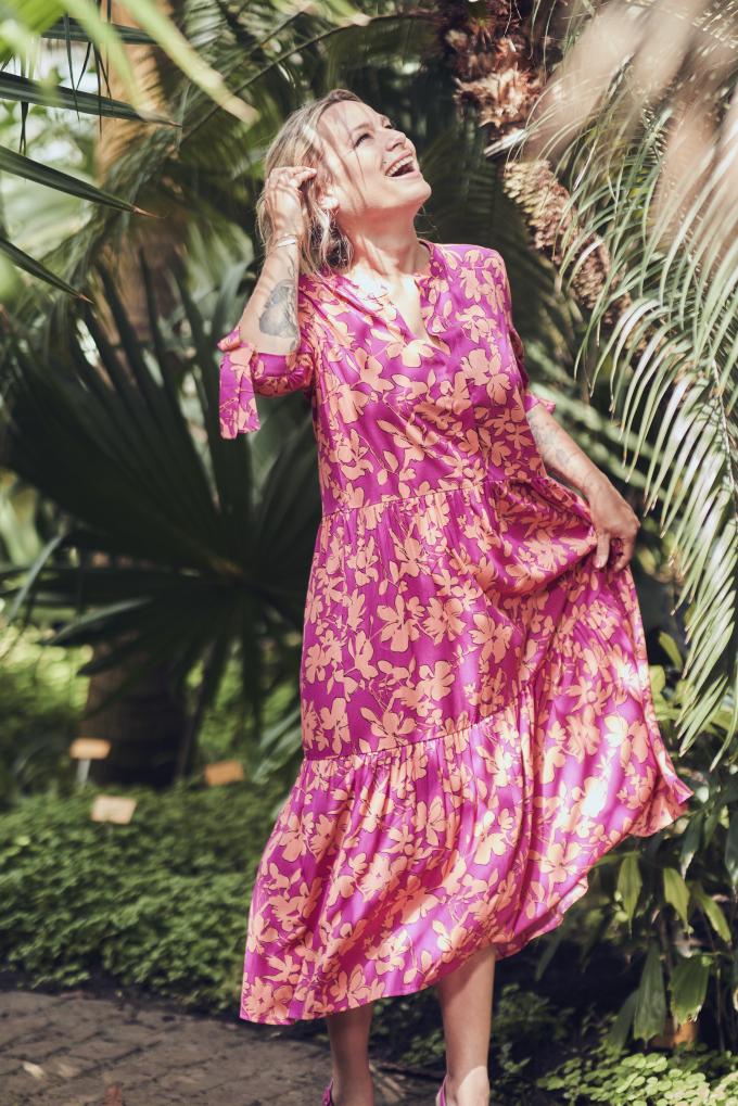 Maxi-jurken in twee kleuren