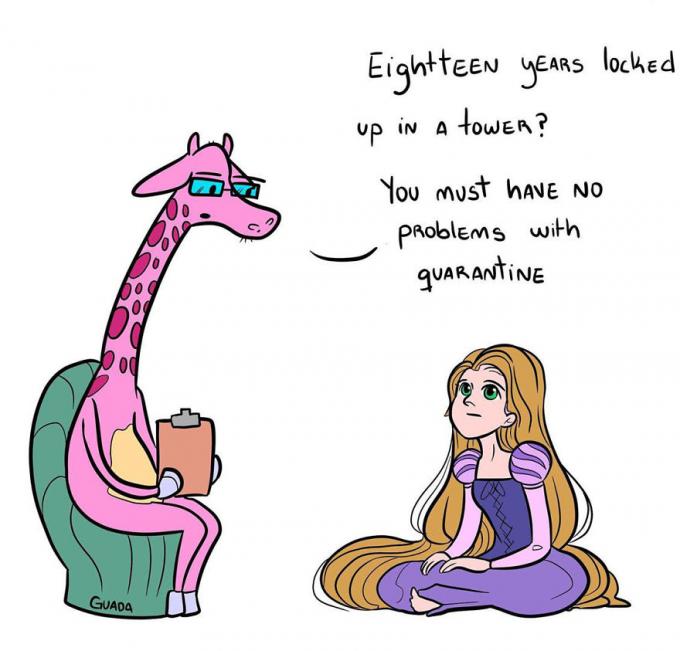 Rapunzel zat jarenlang opgesloten.
